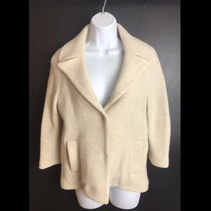 CIRCOLO 1901 Boulce Jacket Coat Blazer Knit Ivory Cream Italian Italy